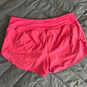 Lululemon swift speed shorts size 20 sonic pink